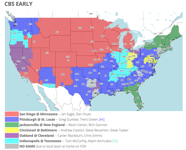 NFL Coverage Map: Find Out Which Games Are Available in Your Area Easily