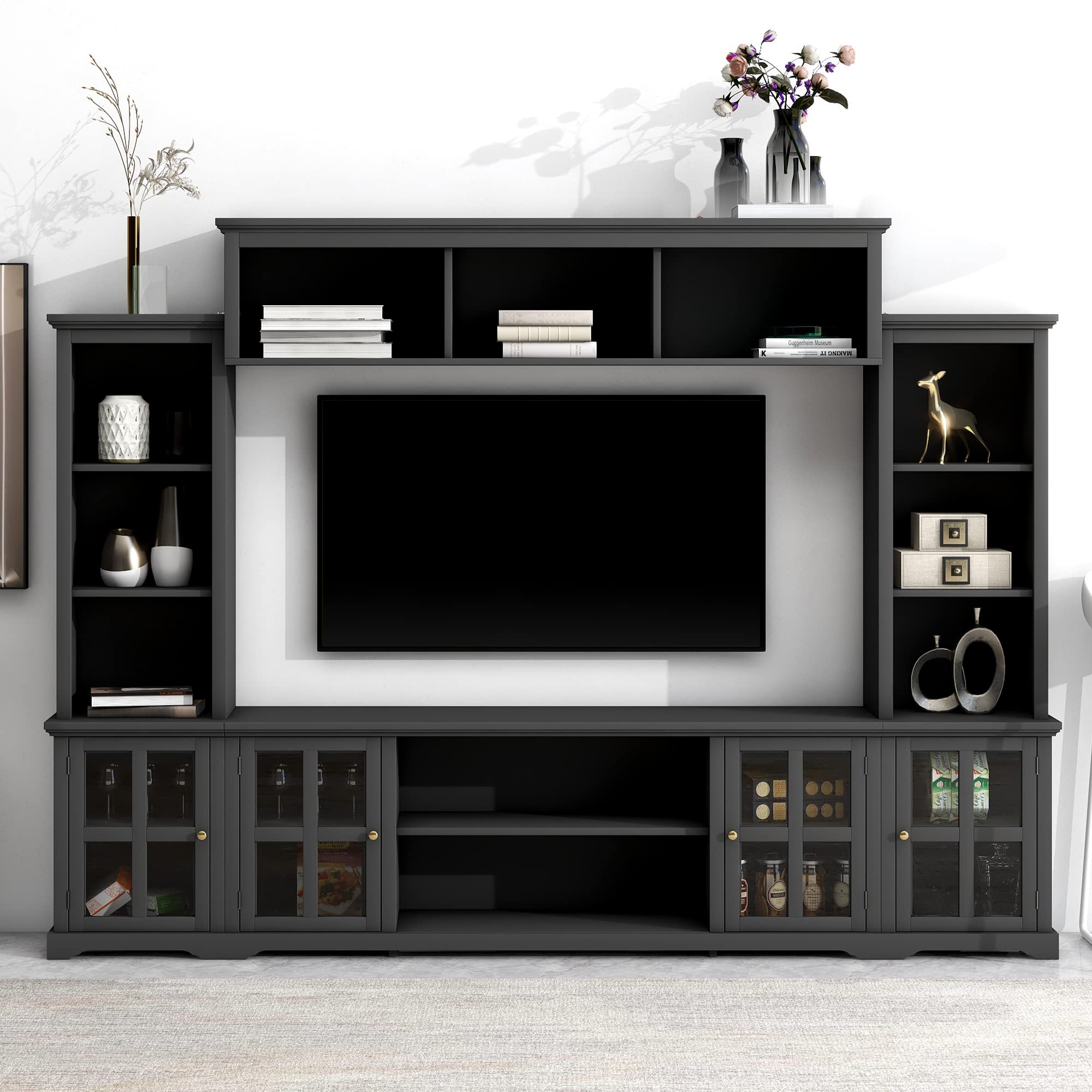 Modern Two Piece Entertainment Center: Upgrade Your Living Room Instantly