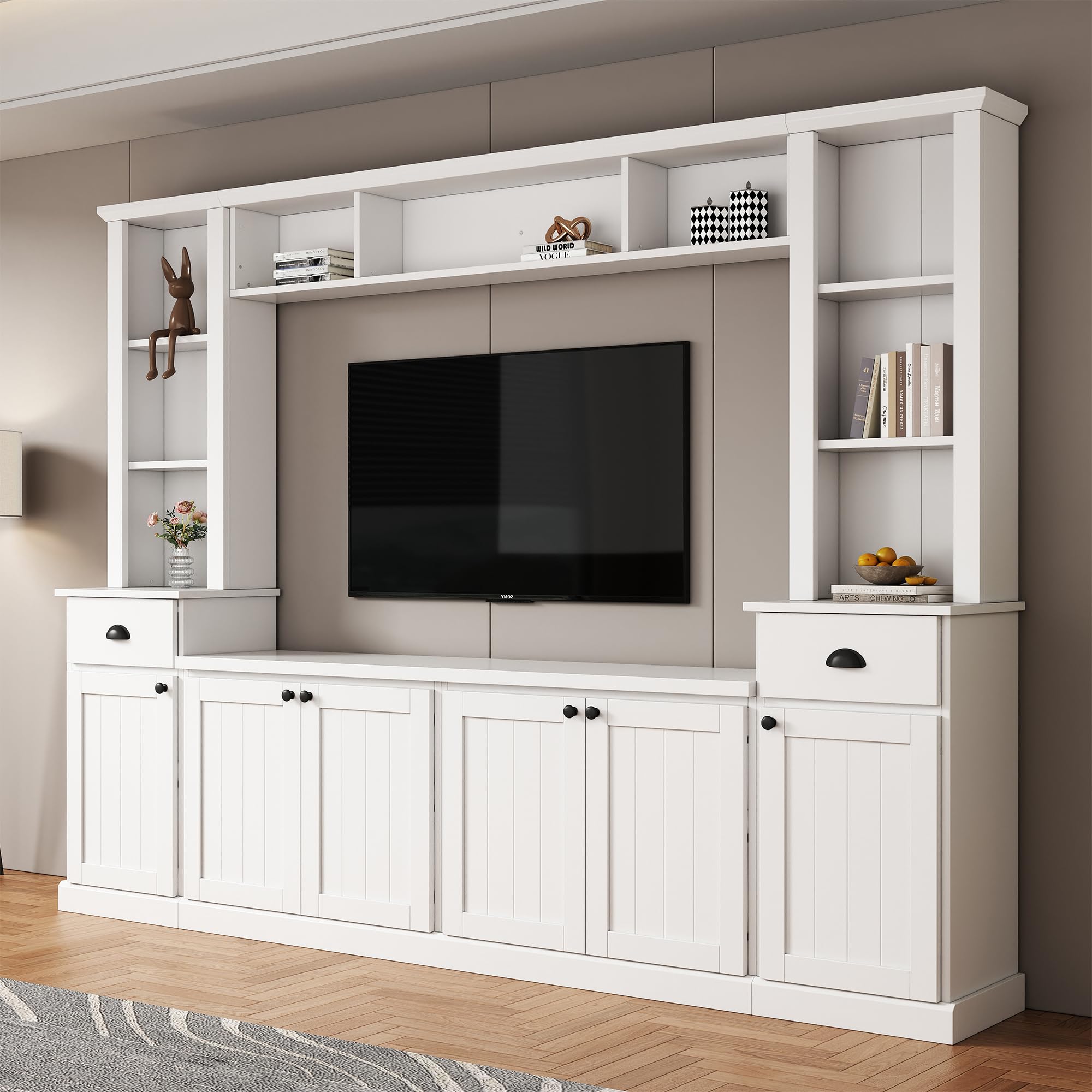 Modern Two Piece Entertainment Center: Upgrade Your Living Room Instantly