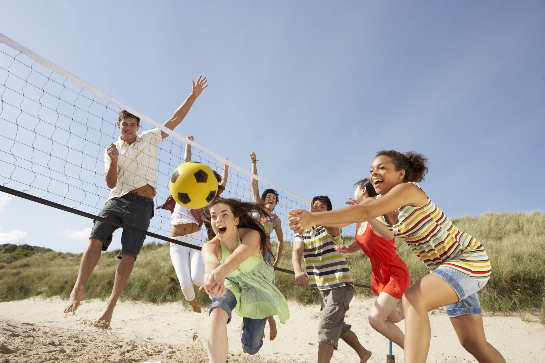 Games with a Volleyball Easy ideas for beach and backyard