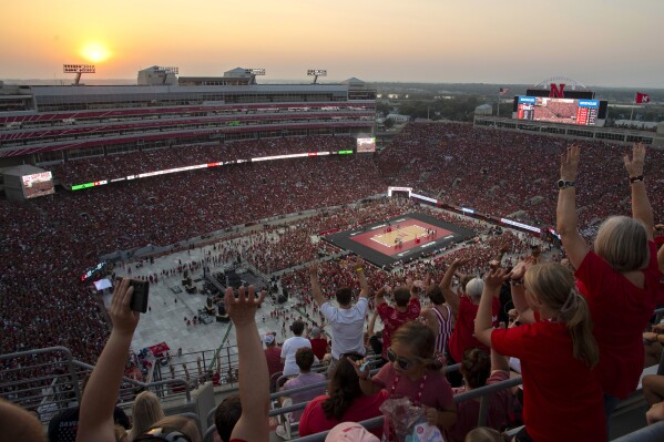 Huge Volleyball Game at Nebraska Memorial Stadium: Dont Miss the Action!