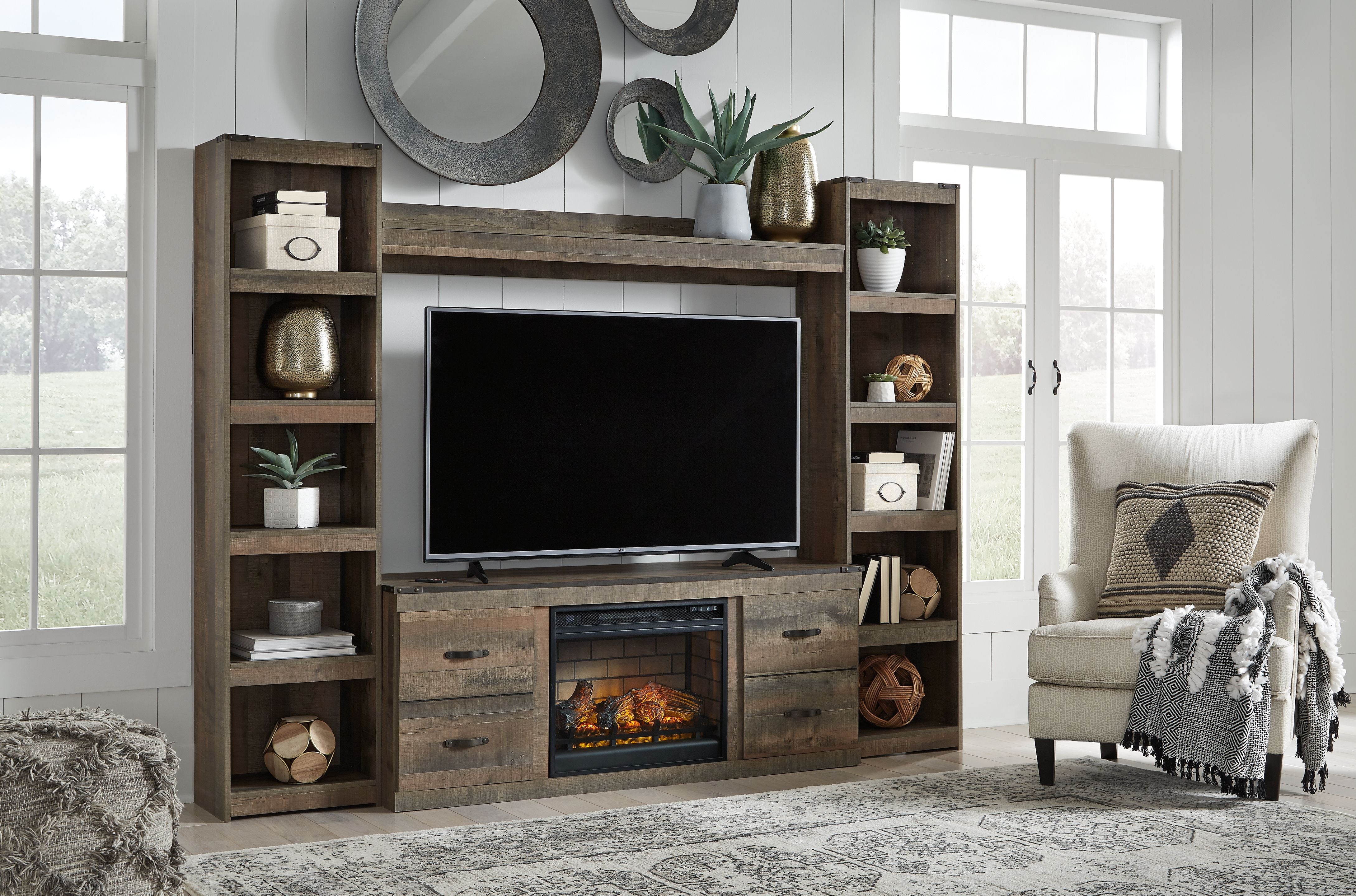 Trinell Entertainment Center with Fireplace: Warmth and Style for Your Home!