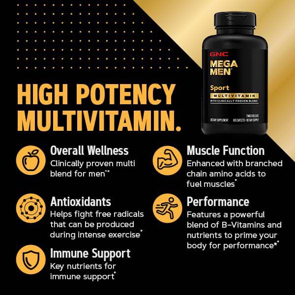 gnc mega men sport: Boost Your Workout and Enhance performence.