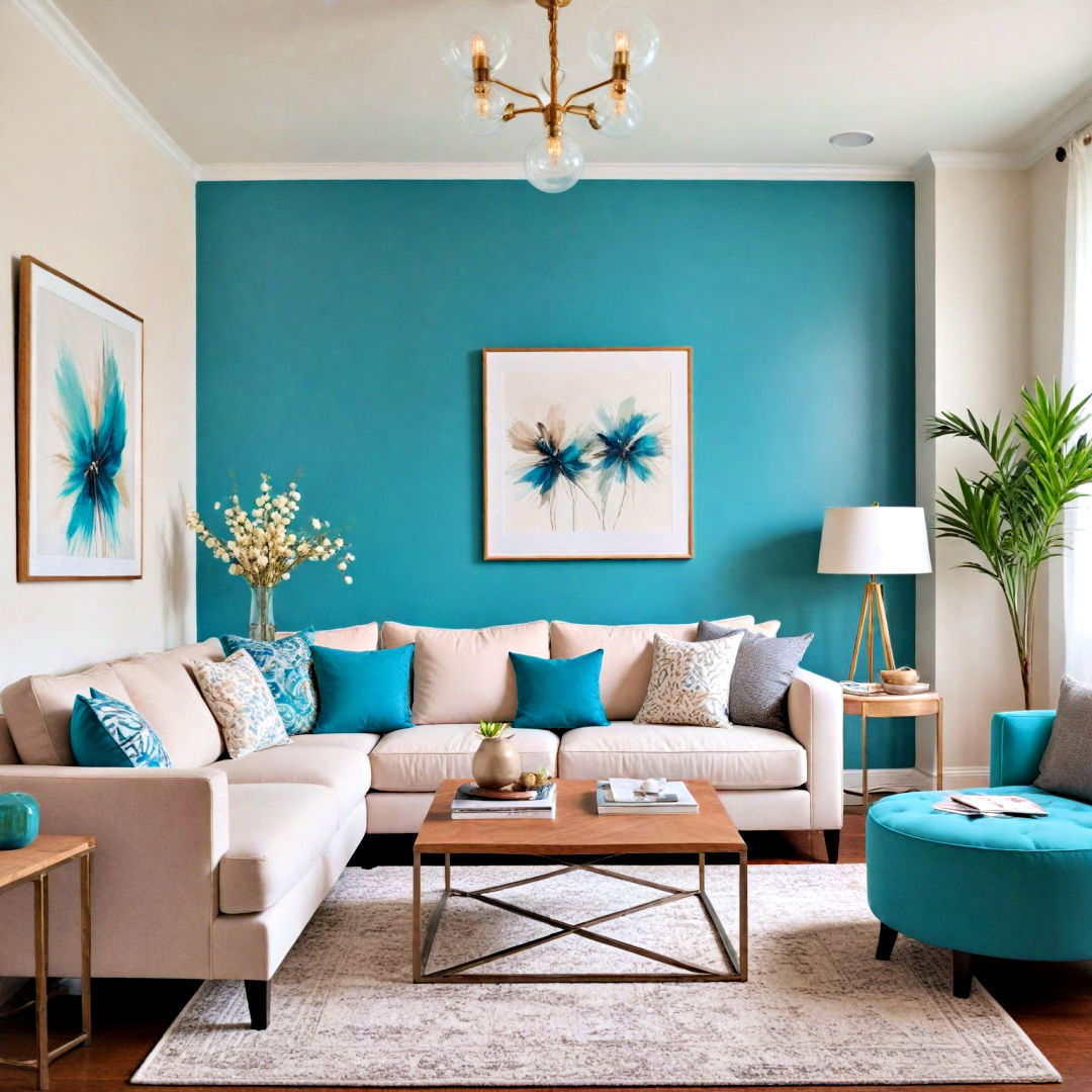 Turquoise Entertainment Center: Add a Pop of Color to Your Living Room