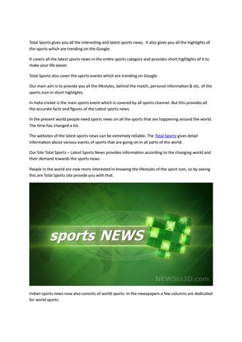 Major Sport News and Highlights: Stay Up-to-Date Easily.